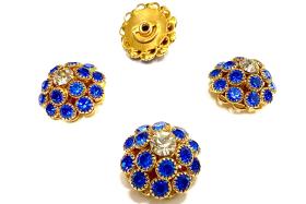 18 mm Vintage Gold plated Swarovski Embellishment DIY Supplies wedding decorations