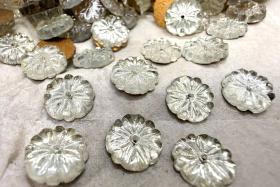 10mm Vintage Czech Crystal Flat Back Sew-On Stone Loch Rose