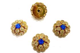 18 mm Vintage Gold plated Swarovski Embellishment DIY Supplies wedding decorations