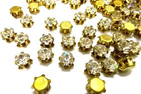 Swarovski Crystal 20ss Vintage Crown Setting, Brass Jewelry Supplies