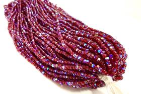 11/0 Hanks Charlotte true Cut Beads Patina Siam Aurore Boreale
