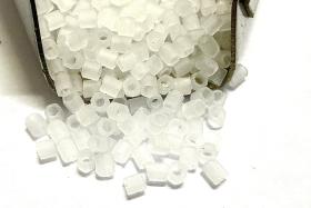 15/0 MGB Hex Cut Beads, Matt Crystal Japanese Glass, Embroidery Material