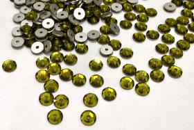 3mm Preciosa Crystal Olivine Flat Back Sew-On Stones