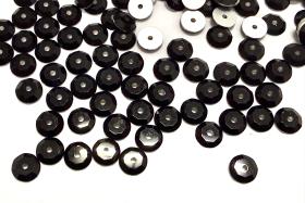 6mm Jet Lochrose Stones – Preciosa Flat Back Sew-On Stones , Czech Beads