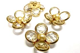 18 mm Vintage Crystal Swarovski Brooch Embellishment DIY Supplies wedding decorations