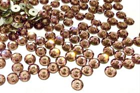 4mm Preciosa Crystal Light Amethyst Flat Back Sew-On Stones