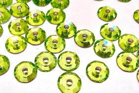 3mm Preciosa Crystal Peridot Flat Back Sew-On Stones