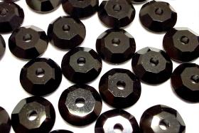 5mm Jet Lochrose Stones – Preciosa Flat Back Sew-On Stones , Czech Beads
