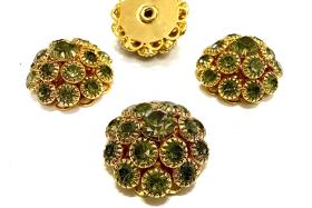 18 mm Vintage Swarovski in Black Diamond Embellishment DIY Supplies wedding decorations