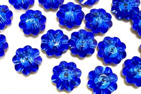 8mm Swarovski Sapphire Flower Sew-on Stone