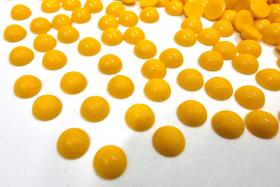 6mm Swarovski Round Cabochon Cabs Opaque Yellow  Unfoiled Article # 2090/4 Vintage Flat Back