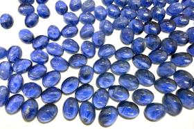 Swarovski 8x6 mm Vintage 2190 Montana Quartz Unfoiled Flat Back Oval Cabochon Cabs