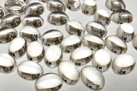 Swarovski 8x6 mm Vintage 2190 Crystal Unfoiled Flat Back Oval Cabochon Cabs