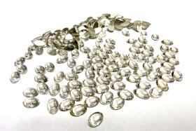 Swarovski Oval Cabochons Crystal Foiled 6x4mm, 2190/4 Flat Back Glass Stones