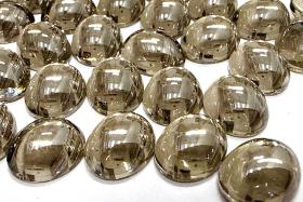 Swarovski 18x13 mm Vintage Crystal Satin Foiled Flat Back Oval Cabochon 2/6 Pieces