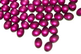 Swarovski 8x6 mm Vintage 2190 Matt Fuchsia Foiled Flat Back Oval Cabochon Cabs
