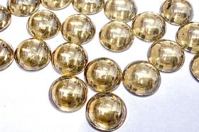 12 mm Swarovski Round Cabochon Cabs Crystal Golden Shadow foiled Article # 2090/4 Vintage Flat Back