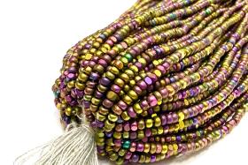 11/0 Charlotte Cut Seed Beads: Gold Iris, Jewelry Making Supplies