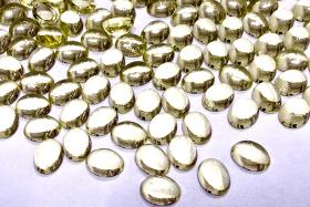 Swarovski 8x6 mm Vintage 2190 Jonquil Unfoiled Flat Back Oval Cabochon Cabs