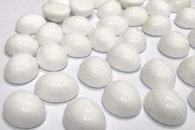 Swarovski Vintage Chalk white Cabochons, 12x10 mm Crystal Flat Back