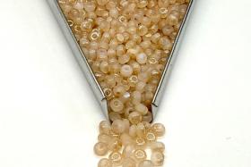 6/0 Charlotte Cut Beads Honey Opal glass beads jewelry supply vintage findings craft