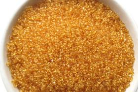 11/0 Charlotte true Cut Beads Transparent Light Topaz 10/20/50/250/500 Grams (10 Grams 1300 Pieces) PREMIUM SEED Beads
