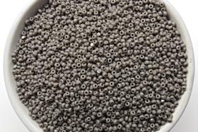 11/0 Charlotte true Cut Beads 2 MM Grey Opaque 10/20/50/250/500 Grams PREMIUM SEED Beads, vintage supplies