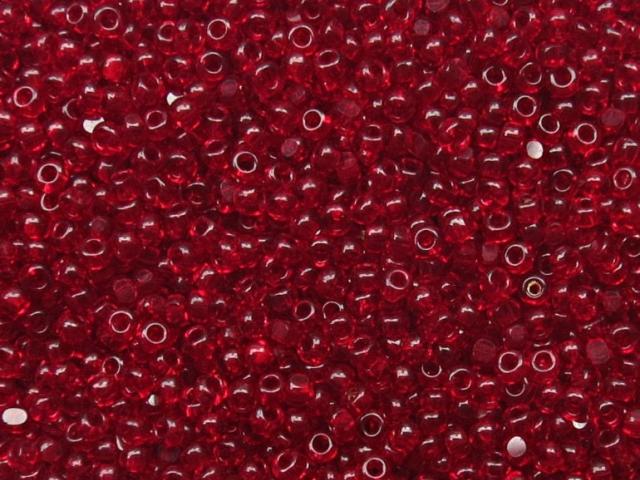 13/0 Charlotte Cut Beads Transparent Garnet 5/10/20/50/250/500 craft supplies, jewelry making, embroidery materials, vintage beads, rare