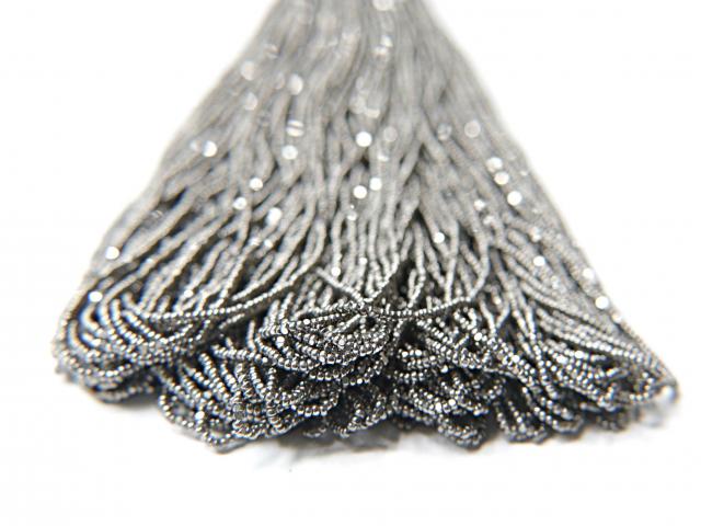 11/0 Hanks Charlotte Cut Beads 5555 Gun Metal 1/5/25/50/100 Hanks 2.0mm glass beads, jewelry supply, findings, craft supply, vintage beads