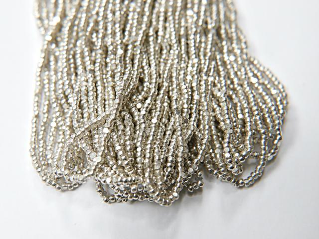 13/0 Charlotte Cut Beads Sterling Silver 5/10/20/50/250/500 Grams 1.6mm craft supplies, jewelry making, embroidery, vintage beads, rare bead