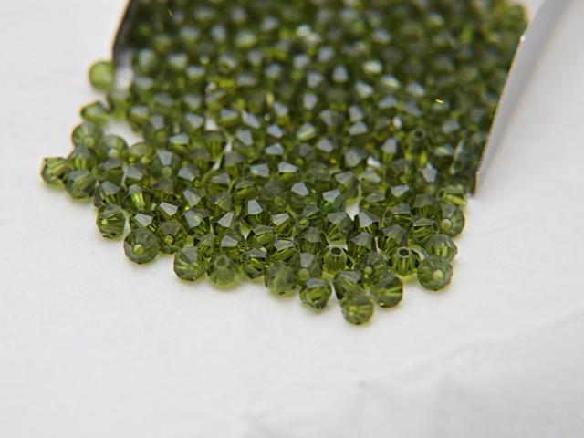 4mm Olivine Swarovski Bicone beads 36/72/144/432/720 Pieces embroidery materials, craft vintage findings, embellishments, wedding beadings