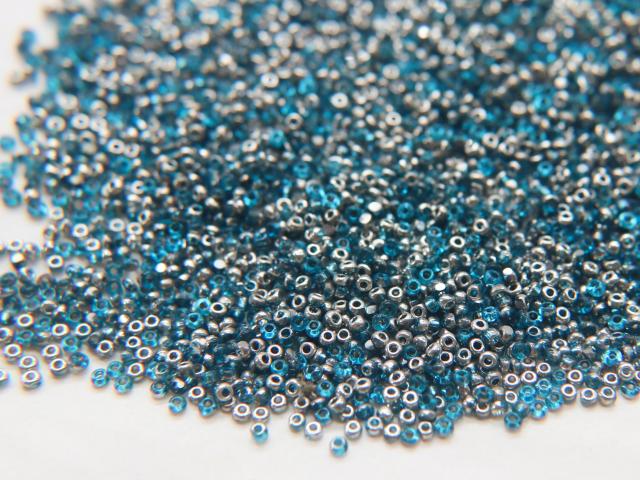11/0 Charlotte true Cut Beads Patina Dark Aqua Transparent Silver 10/20/50/250/500 Grams PREMIUM SEED Beads