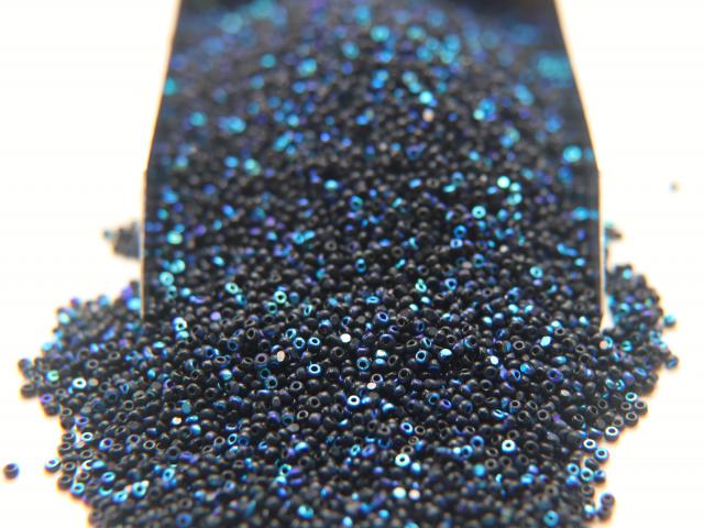 13/0 Charlotte Cut Beads Patina Jet Black Aurore Boreale 5/10/20/50/250/500 Grams PREMIUM MATERIALS