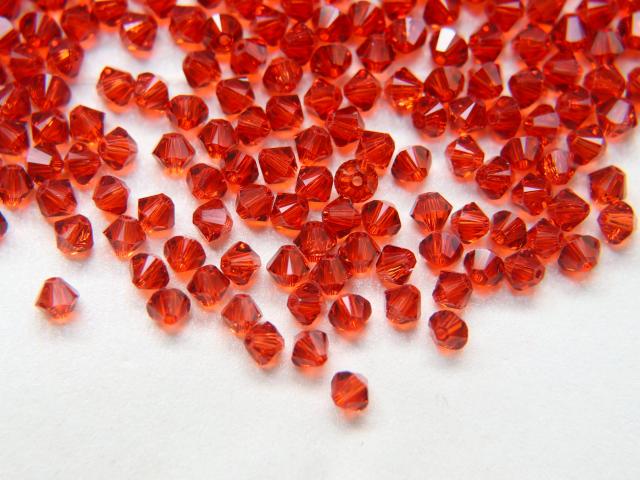 4mm Indian Red (374) Swarovski Bicone beads 36/72/144/432/720 Pieces (289) embroidery materials, jewelry making, craft supplies, decorations