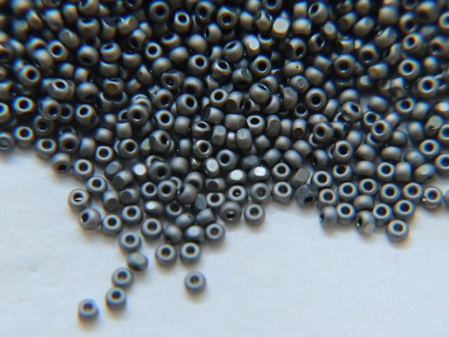 13/0 Charlotte Cut Beads MATT Gunmetal 5/10/20/50/250/500 Grams craft supplies, jewelry making, embroidery materials, vintage beads, rare