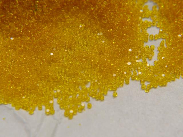 13/0 Charlotte Cut Beads TRANSPARENT YELLOW 5/10/20/50/250/500 Grams jewelry making, embroidery materials, native supply
