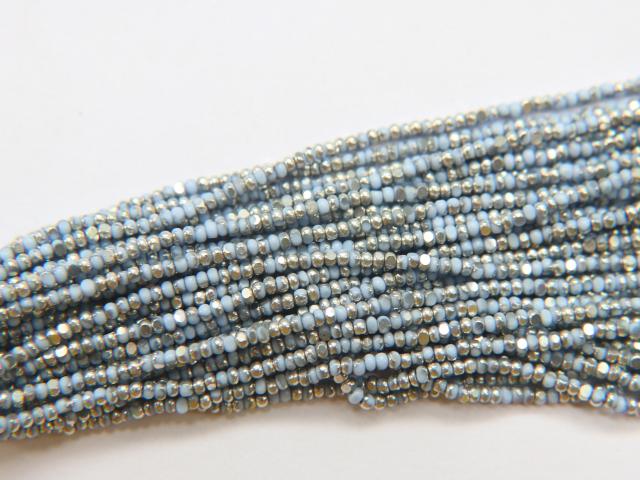13/0 Charlotte true Cut Beads Patina Light Pale Blue opaque Silver 10/20/50/250/500 Grams PREMIUM SEED Beads, Native Beads Supplies