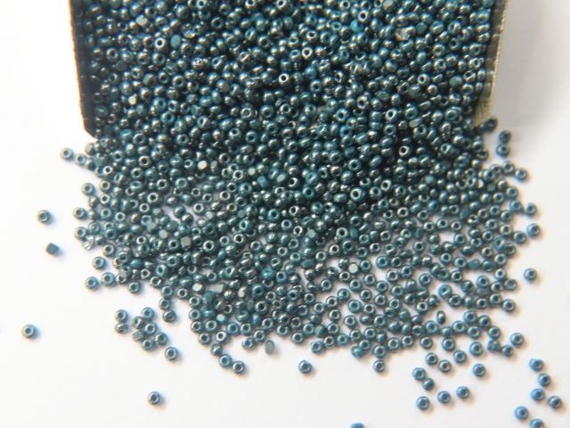 13/0 Charlotte Cut Beads Ionized Teal Blue 5/10/20/50/250/500 Grams PREMIUM MATERIALS Native Beads Supplies