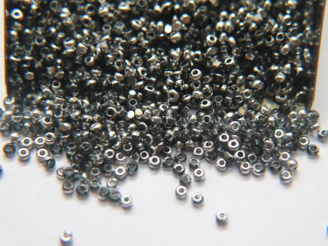 13/0 Charlotte Cut Beads Patina Transparent Black Diamond Silver 5/10/20/50/250/500 Grams glass beads, jewelry supply, findings, craft