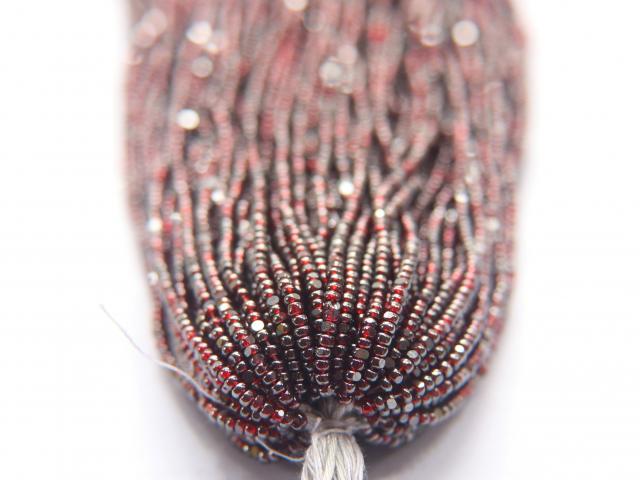 11/0 Hanks Charlotte Cut Beads Ionized Light Siam Transparent 1/5/25/50/100 Hanks PREMIUM SEED BEADS, Native Supplies