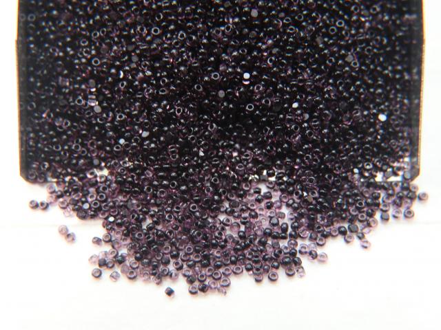 13/0 Charlotte Cut Beads Amethyst Jet Lined Crystal 5/10/20/50/250/500 Grams craft supplies, jewelry making, embroidery materials, vintage