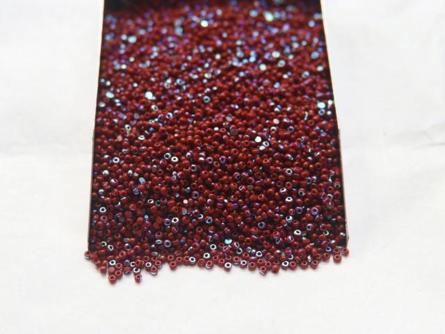 13/0 Charlotte Cut Beads Patina Opaque Garnet Aurore Boreale 5/10/20/50/250/500 Grams PREMIUM MATERIALS
