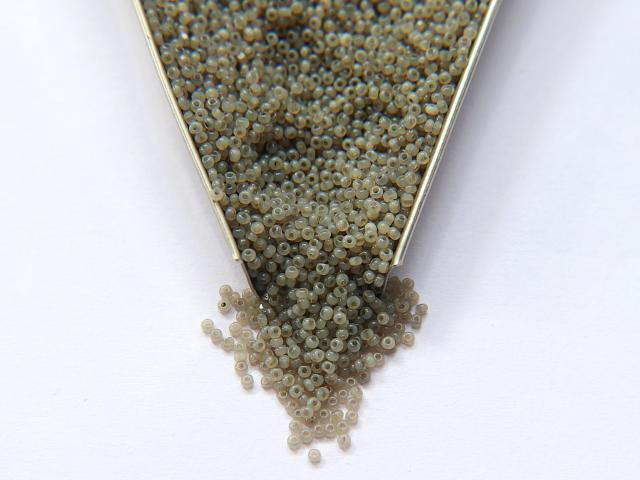 13/0 Charlotte Cut Beads Light Grey Opal 5/10/20/50/250/500 Grams PREMIUM SEED BEADS, Native Supply