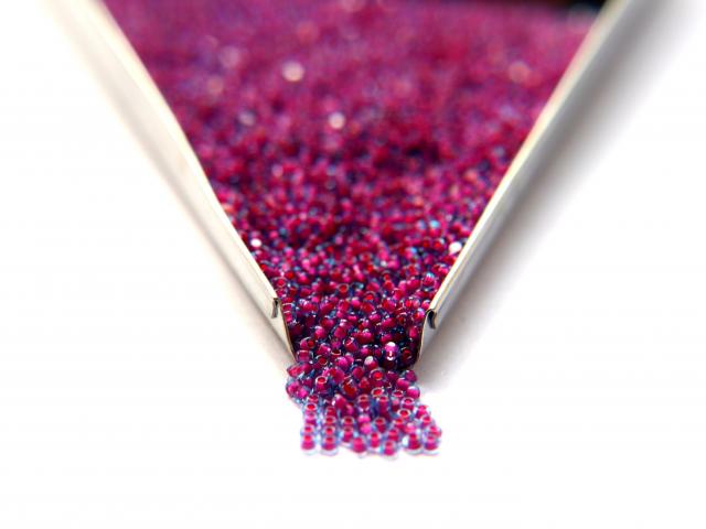 11/0 True cuts Charlotte Beads Aqua Fuchsia Lined 10/20/50/250/500 Grams PREMIUM SEED BEADS, Native Supply