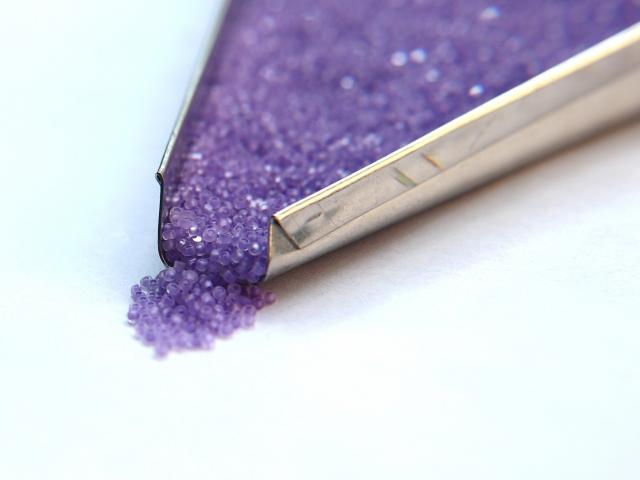 13/0 Charlotte Cut Beads Crystal Matt Violet Lined 5/10/20/50/250/500 Grams embroidery materials, jewelry making, vintage beads