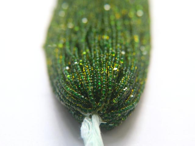 11/0 Hanks Charlotte Cut Beads Yellow Green Lined 1/5/25/50/100 Hanks 2.0mm jewellery NATIVE rare glass beads, jewelry supply,