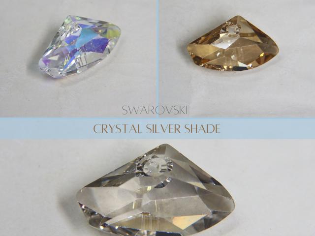 Swarovski Crystal 23.5 x 39mm Galactic Horizontal Pendant 6657 Crystal drops 1 Piece vintage findings, jewelry making