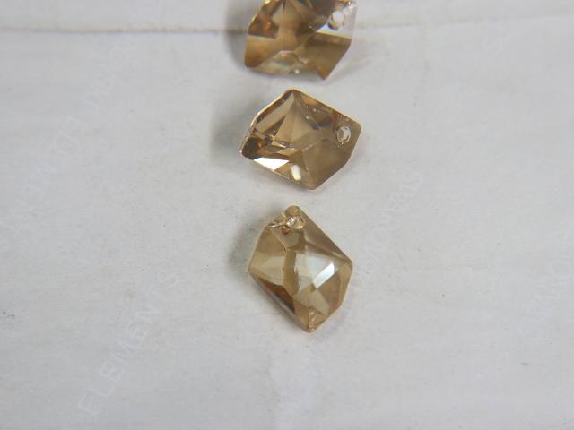 20 MM Swarovski Crystal Golden Shadow 6680 Cosmic Pendants Fancy Crystal drops 1/2/6 Pieces vintage findings