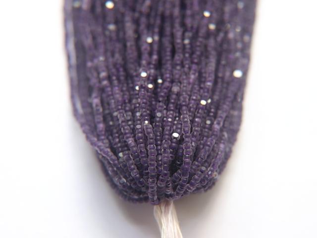 11/0 Hanks Charlotte Cut Beads Crystal Matt Purple Velvet Lined 1/5/25/50/100 Hanks PREMIUM SEED BEADS, Native Supplies