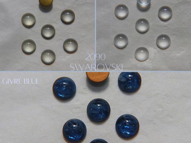 Swarovski 8 mm Vintage in 3 Colours Flat Back Oval Cabochon Cabs 6/12/36/72/144 Pieces